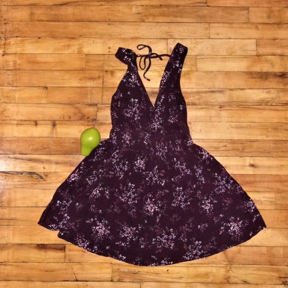 Aeropostale Dresses & Skirts - womens size small  purple flower floral sun dress flirty  cute